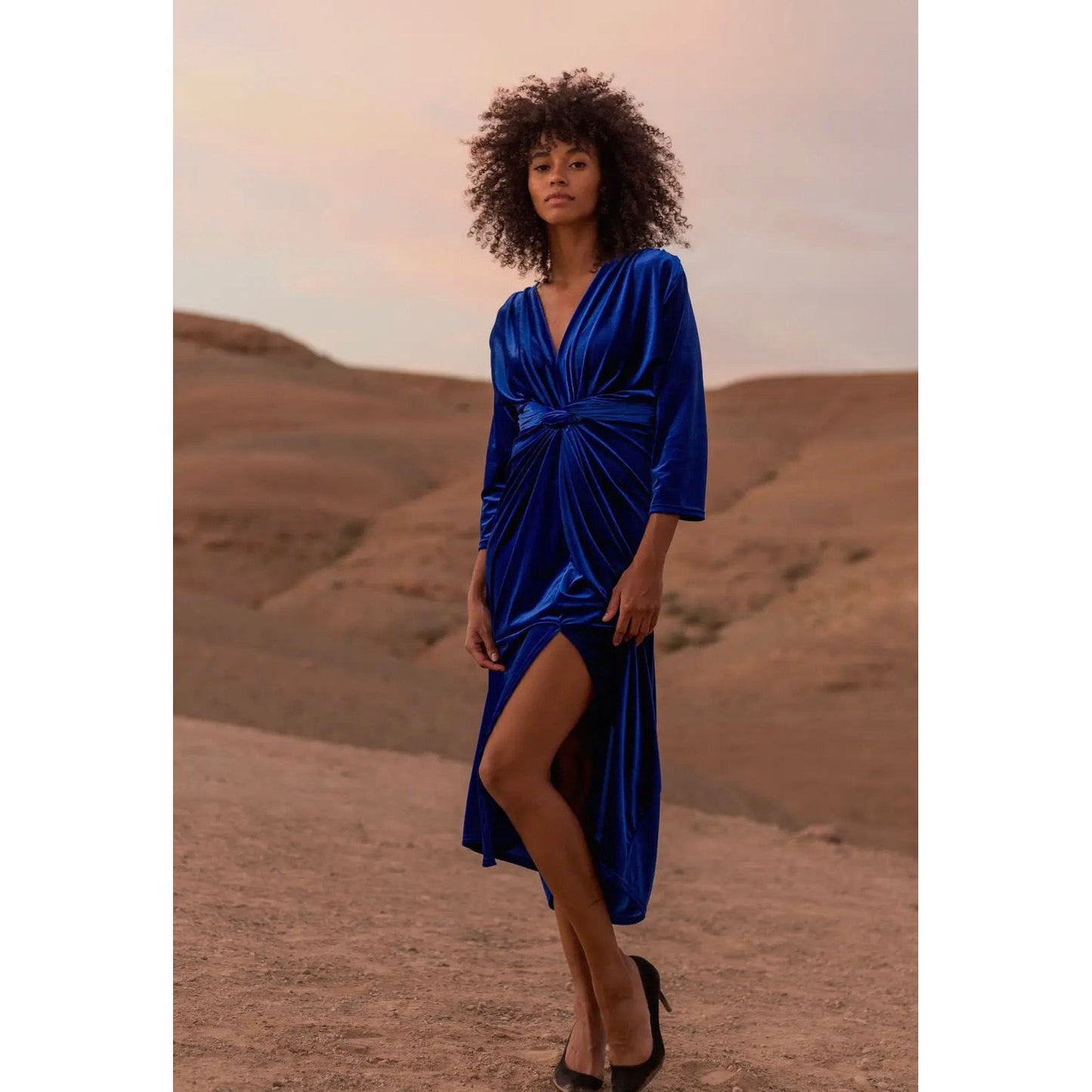 Velvet Dress Christmas Wrap Slip Dress Woman