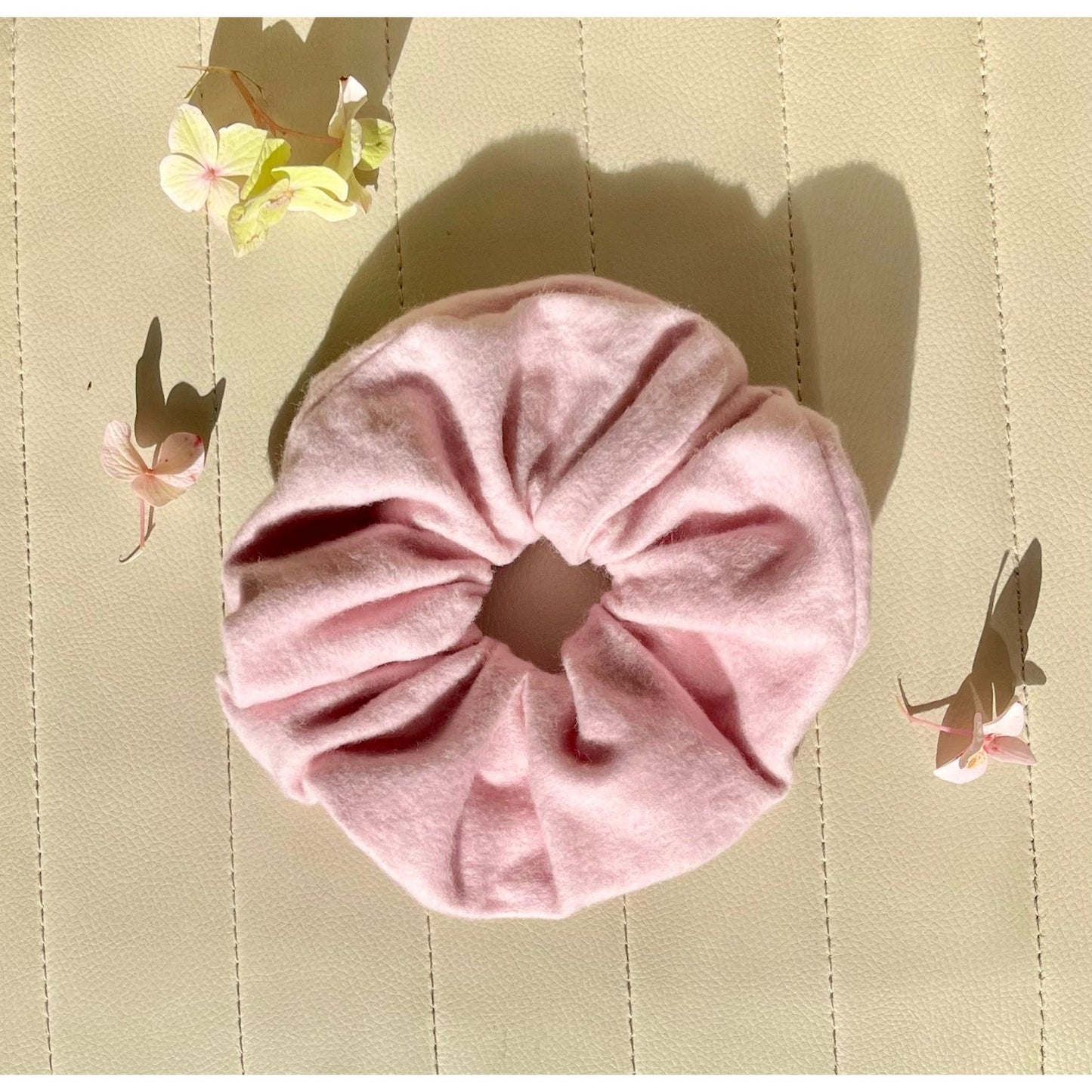 XL Extra-Large Soft Feel Blush Pink Scrunchie. - lalucianagh