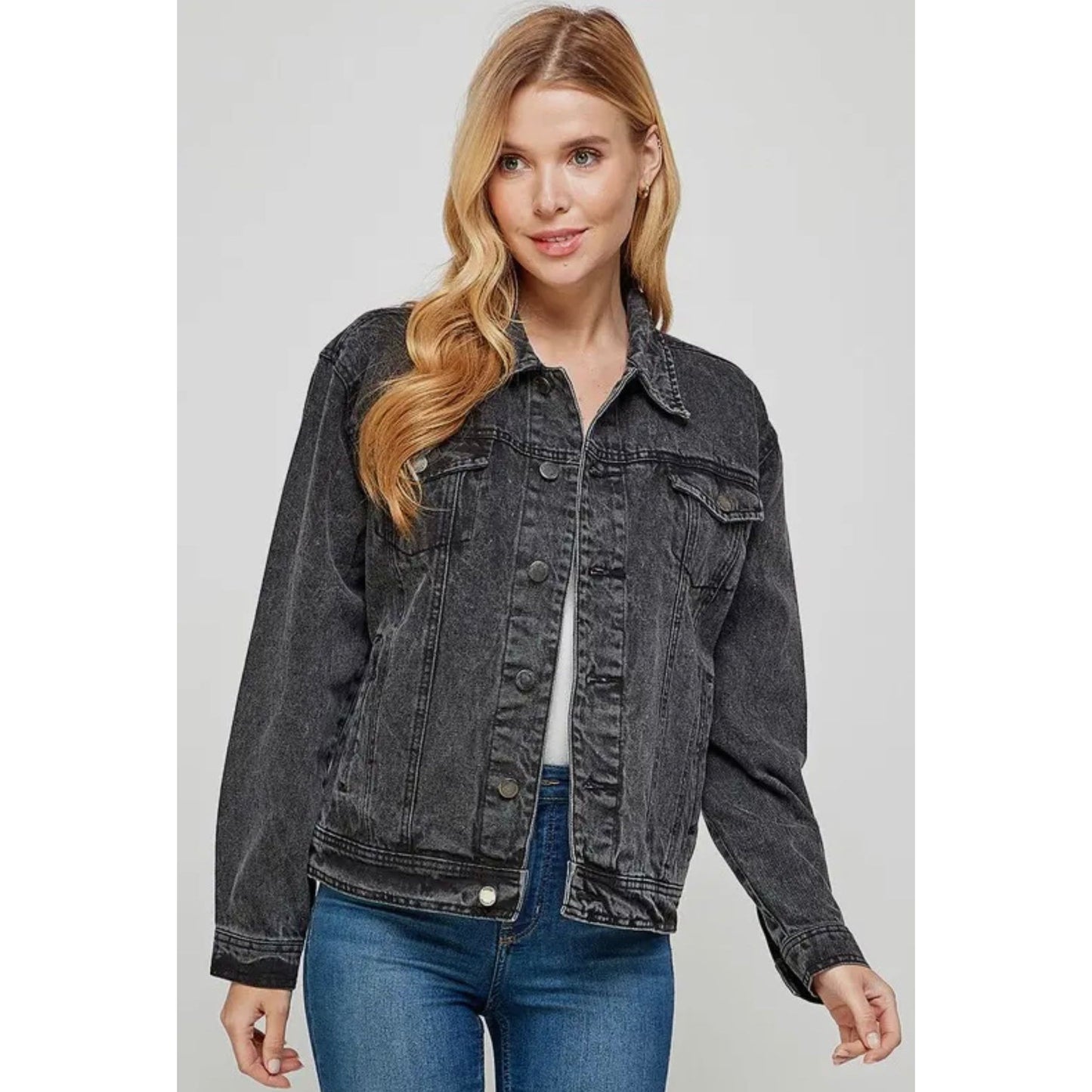 Women's Black Denim Jacket