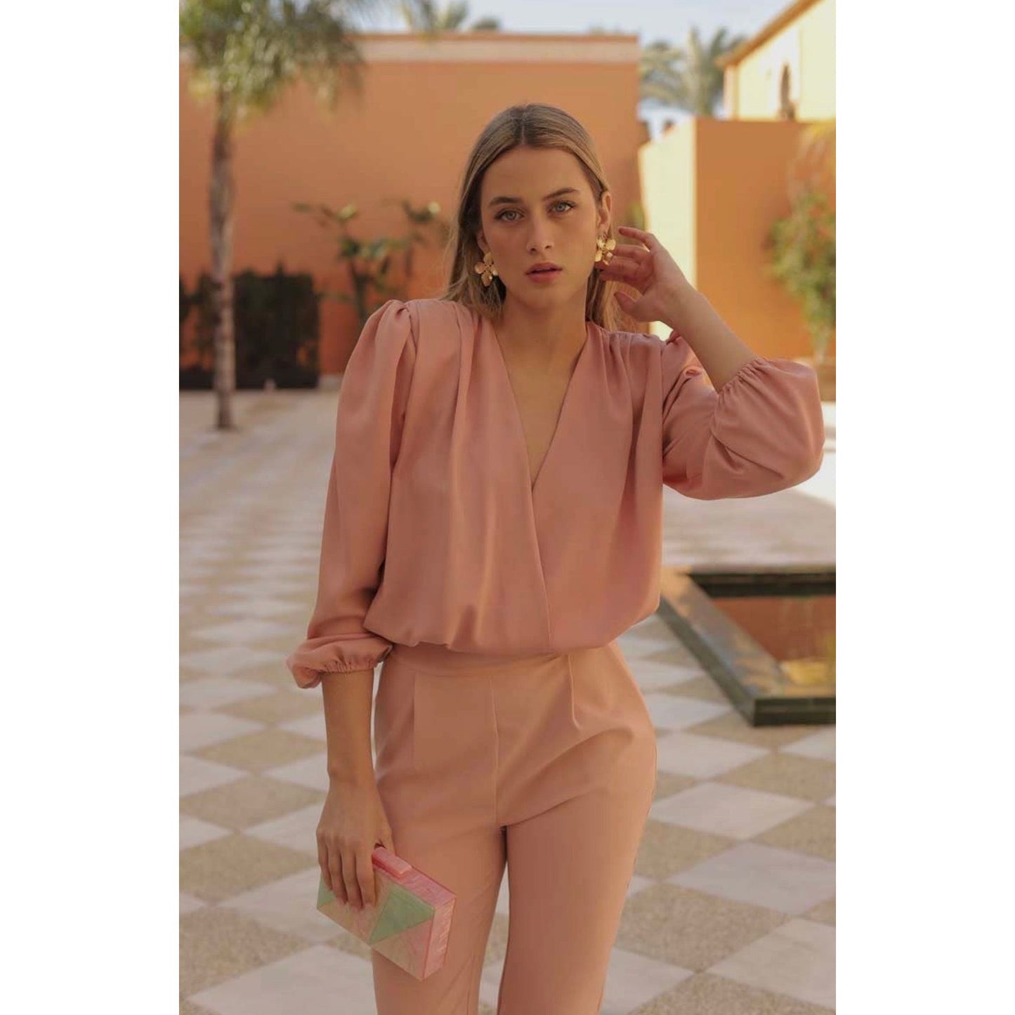 Formal Long Sleeve Blouse Top for Women