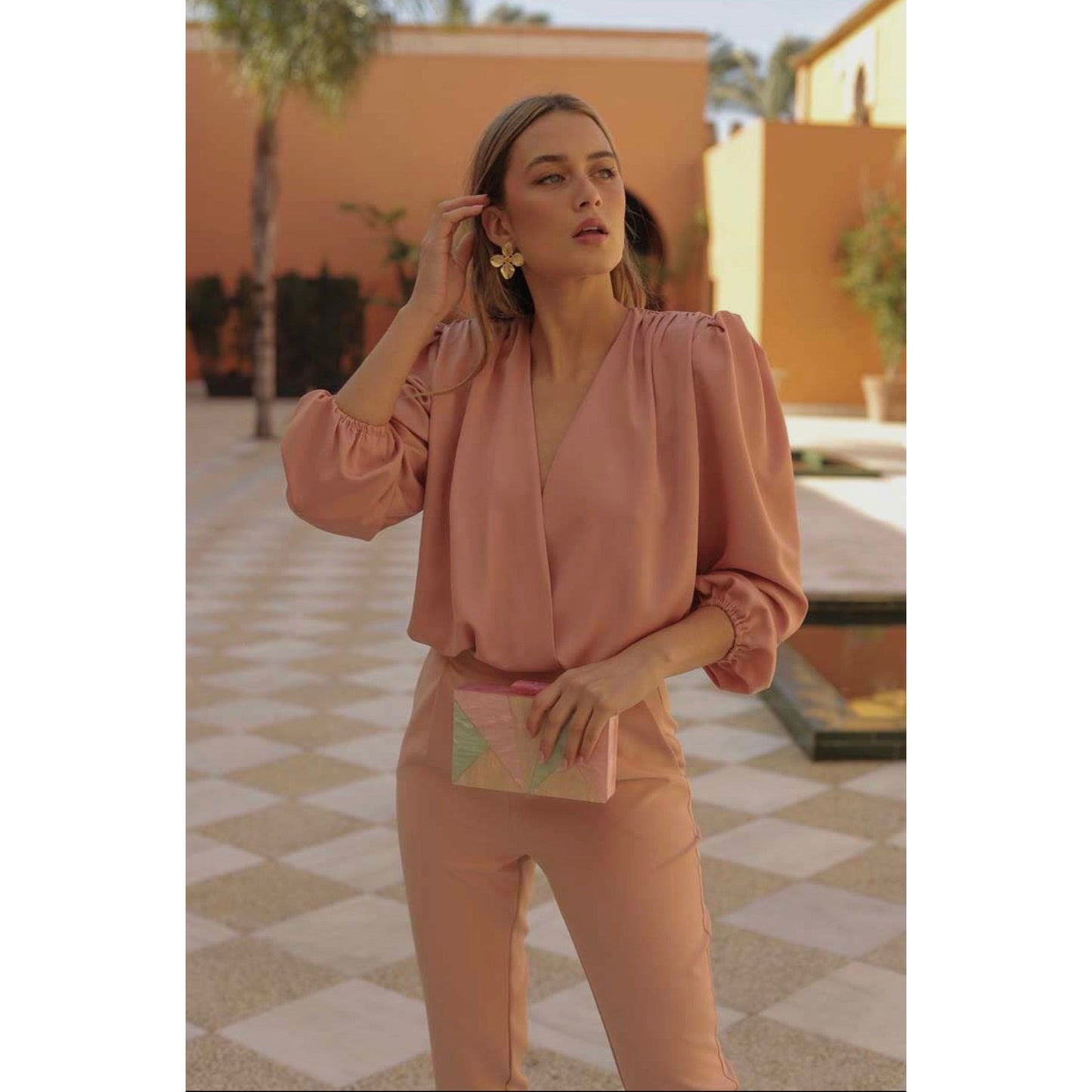 Formal Long Sleeve Blouse Top for Women