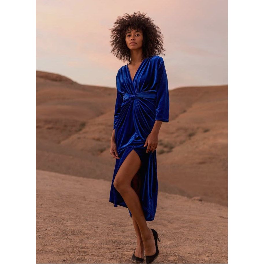Velvet Dress Christmas Wrap Slip Dress Woman