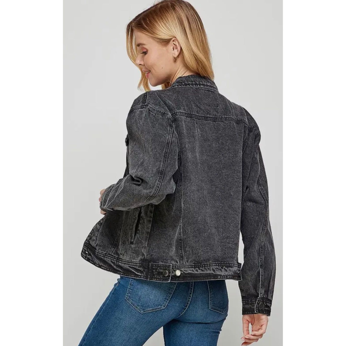 Women's Black Denim Jacket