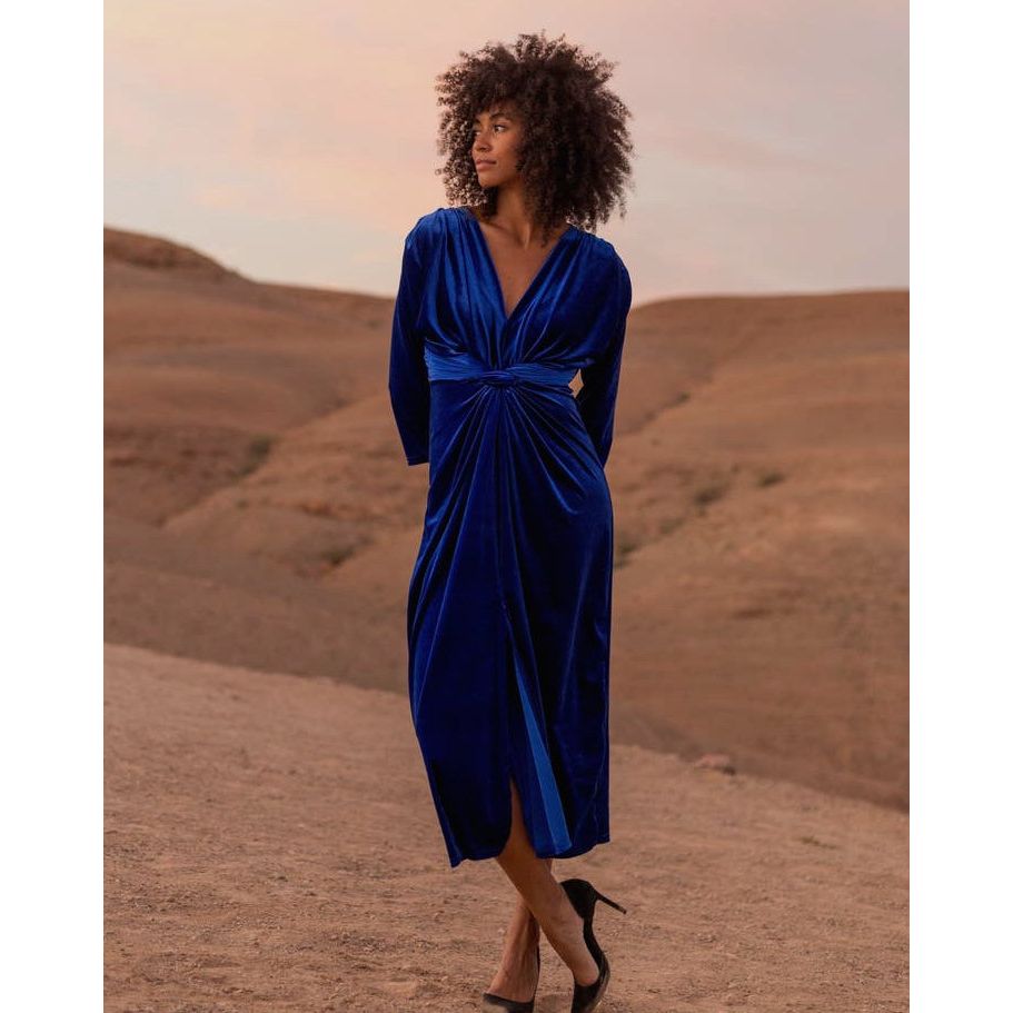 Velvet Dress Christmas Wrap Slip Dress Woman