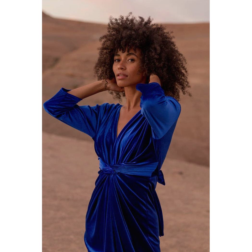 Velvet Dress Christmas Wrap Slip Dress Woman