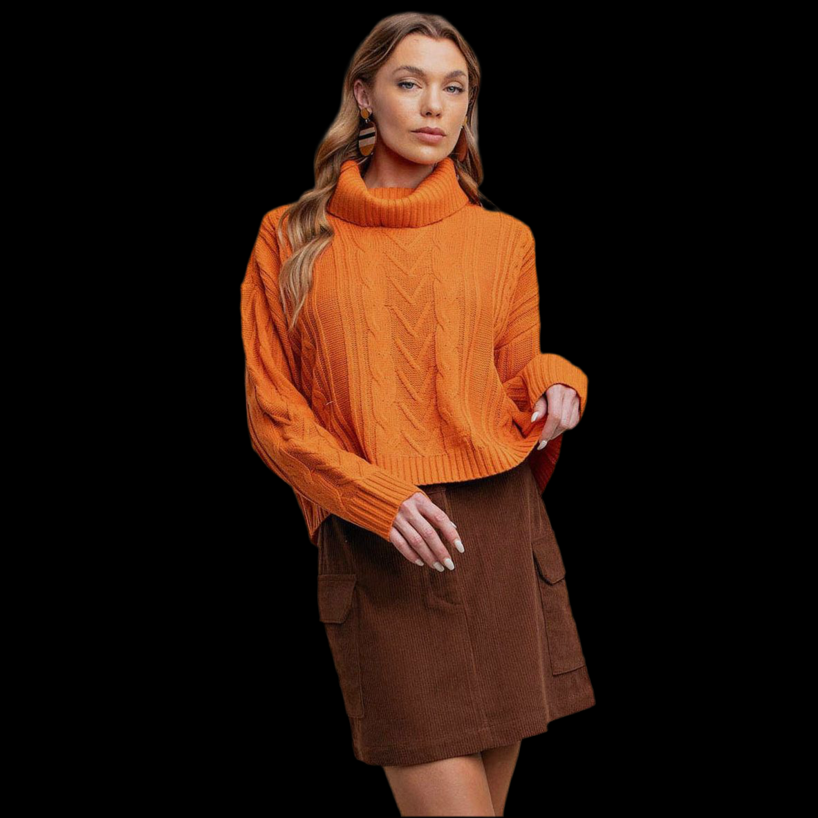 Cropped Orange Jumper