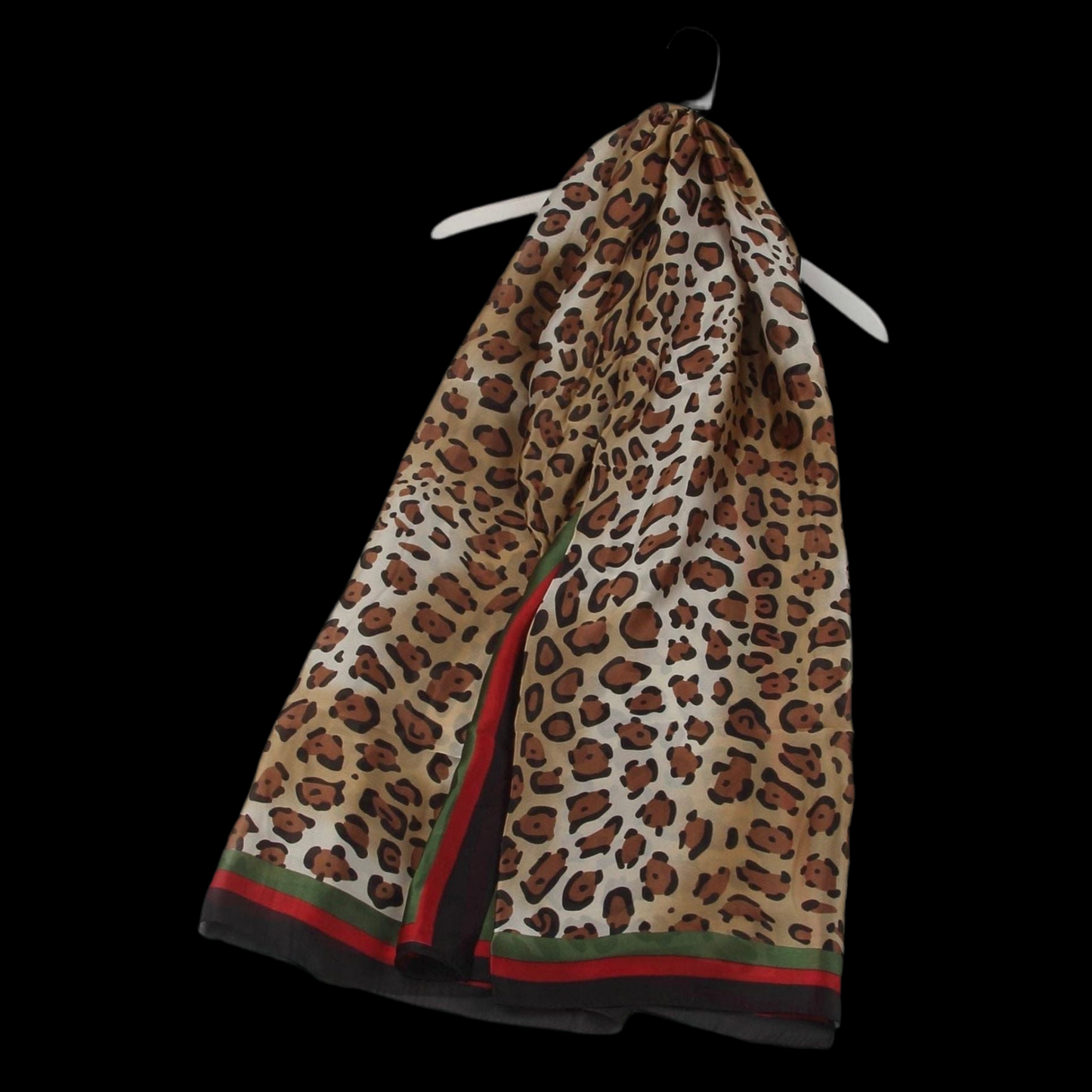 Leopard Print Silk Scarf