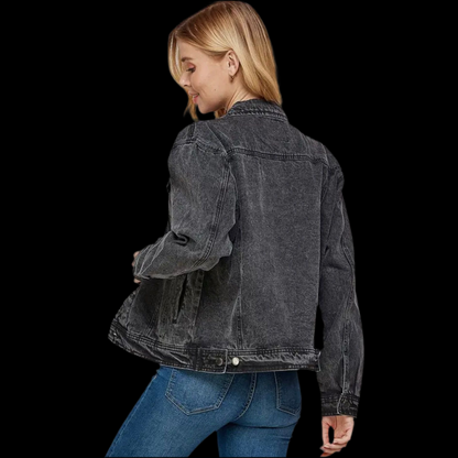 Women's Black Denim Jacket