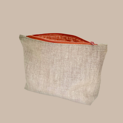 Linen Make Up Bag