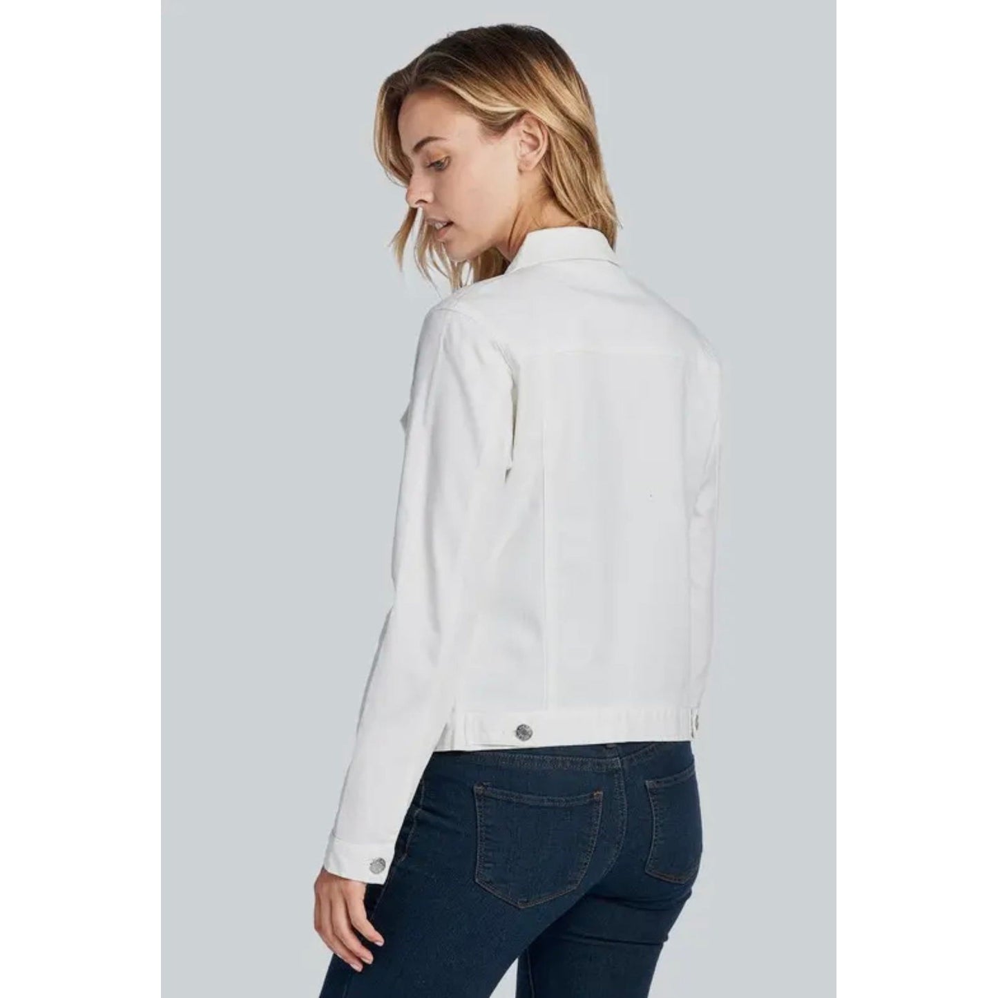 Women's White Denim Jacket: Perfect for Casual Days and Office Chic
