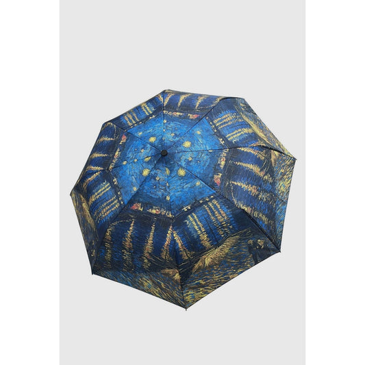 Van Gogh Starry Night Over The Rhone  Print Umbrella-Short - lalucianagh
