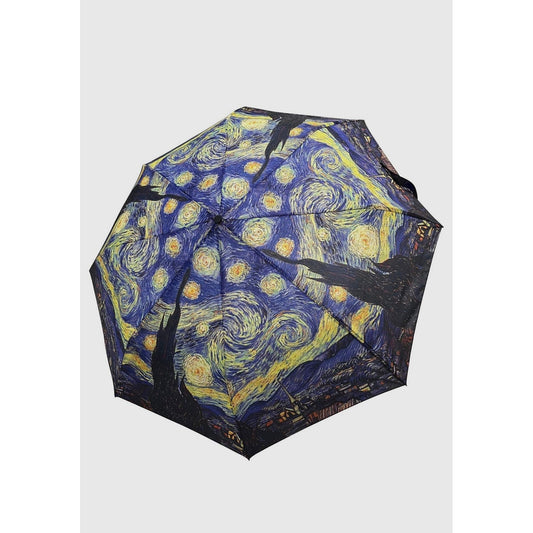 Van Gogh Starry Night Print umbrella-short - lalucianagh